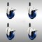 Service Caster 4 Inch 316SS Solid Poly Swivel 1-1/8 Inch Expanding Stem Caster Set Lock Brake SCC-SS316TTLEX20S414-SPUS-118-4 - alternate 1